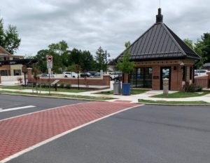 This is an example of streetscape design in civil engineering projects. 