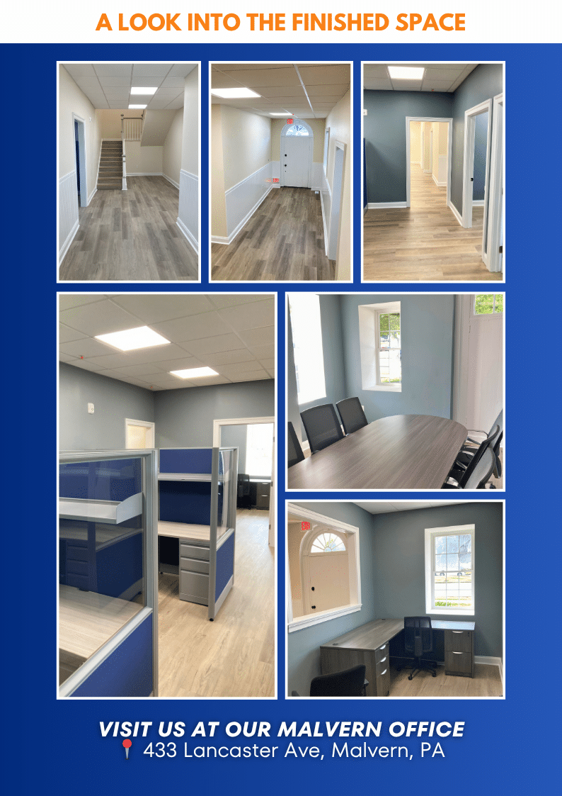 Finished space at Carroll Engineering's Malvern Office Expansion