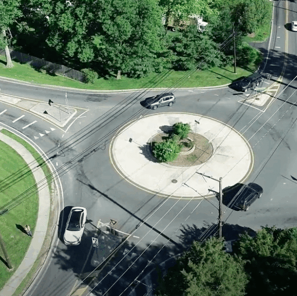 Station Road – Old Bethlehem Pike Roundabout Aerial Screen Shot