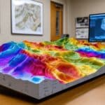 3-D GIS model on a tabled