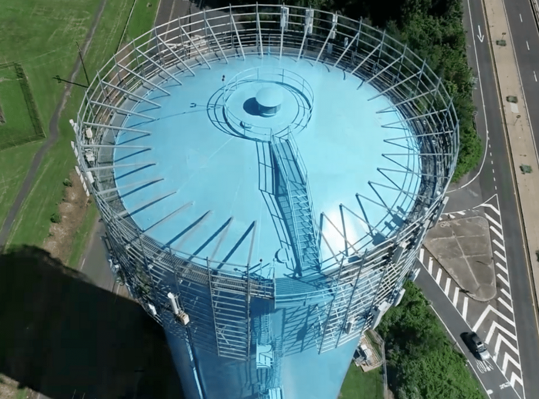 neshaminy water tank no. 1 refurbishment by carroll engineering in middletown
