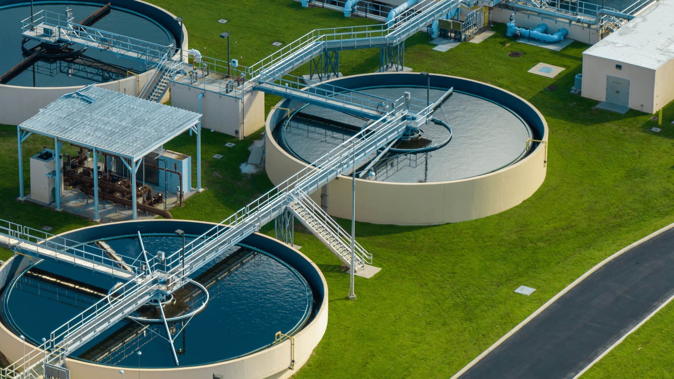 wastewater treatment facilities like the one pictured are markets that carroll engineering corporation serves