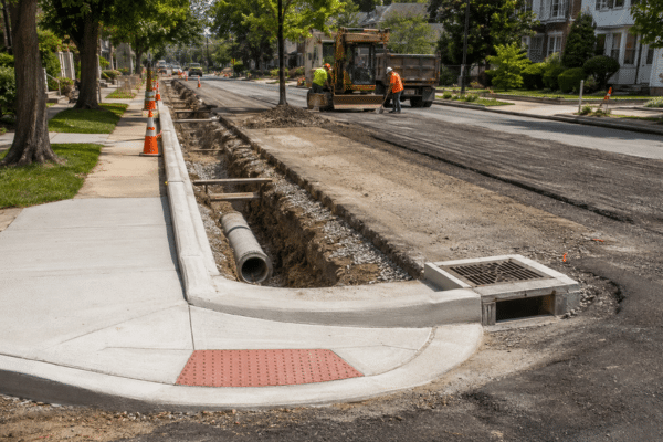 Coordinated roadway and drainage upgrades